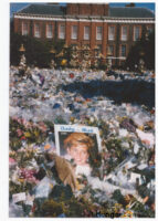 Printed photographs from visiting the London floral tributes to Princes Diana at Kensington Palace 1997 September