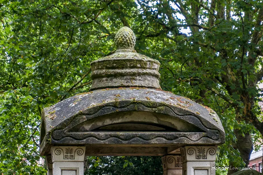 John Soane's Mausoleum that the Red Telephone box roof design was took it's inspiration from. 