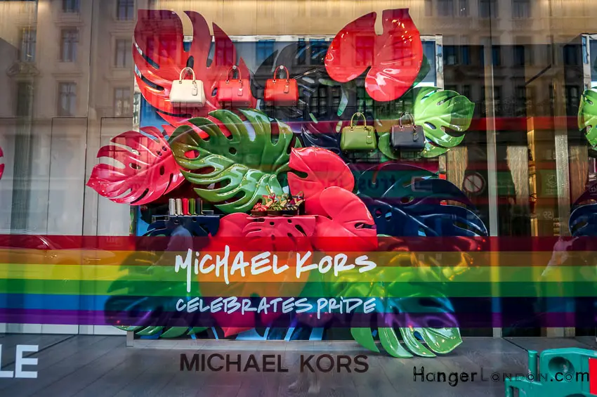 pride colours Kors shop winder summer London 2018