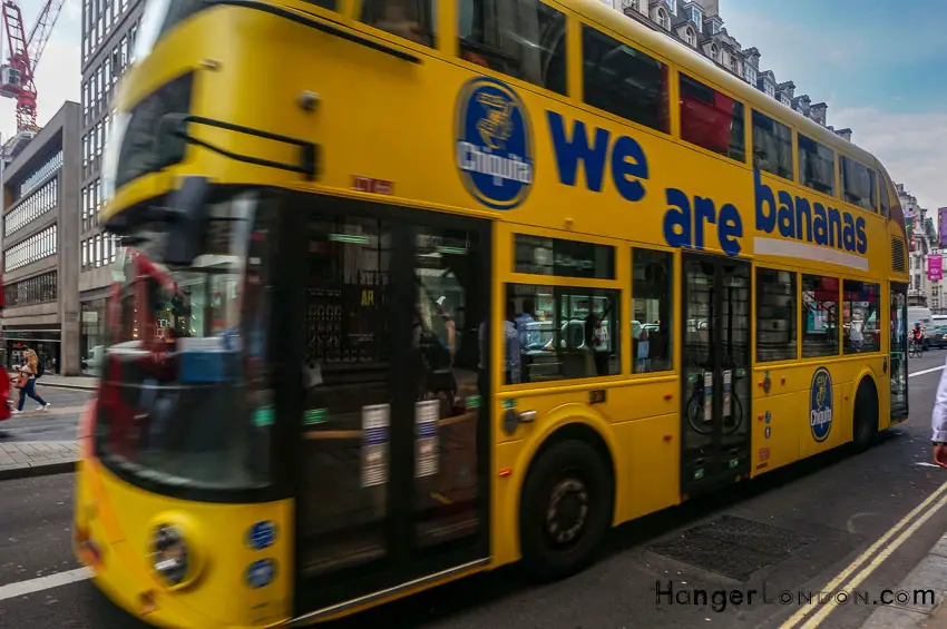 The Monetisation of the London Red Bus: The Best London Bus Ads 28 Chiquita Bananas Design Bus