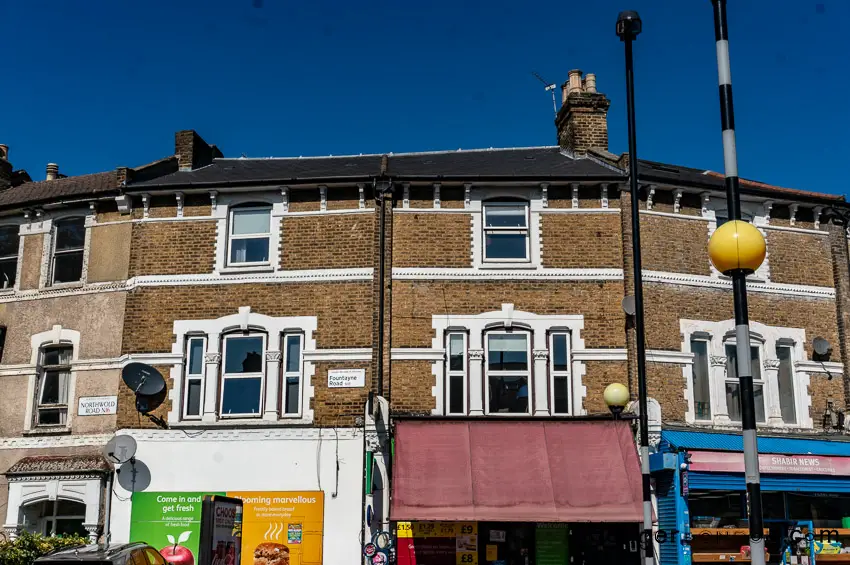 Marc Bolan's London Explored, the making of a Glam Rock Superstar from Hackney 17 small parade of shops opposite where Marc Bolan grew up