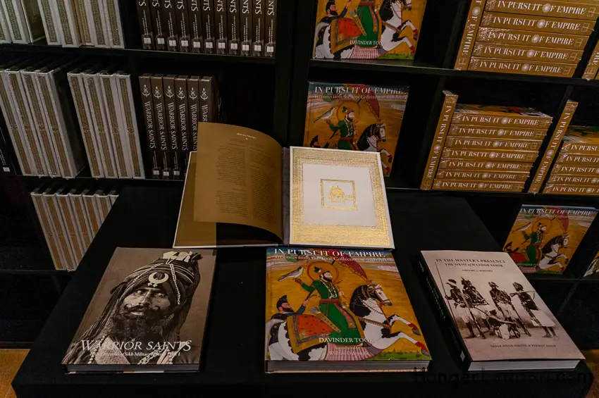 Finding books in a local library about the Empire of the Sikhs has proven challenging, thin on the ground. The Exhibition has a bookshop, and there is a link to it here. https://www.kashihouse.com/