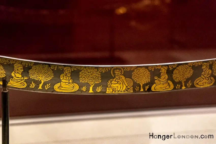 Decorated Sword 10 Sikh Gurus Empire of the Sikhs Exhibition Brunei Gallery 