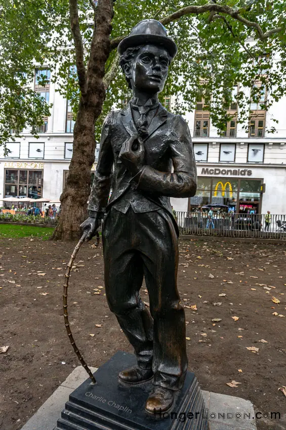 Charlie Chaplin’s London: The most unlikely Exiled Londoner 1 Charlie Chaplin Statue Leicester Square