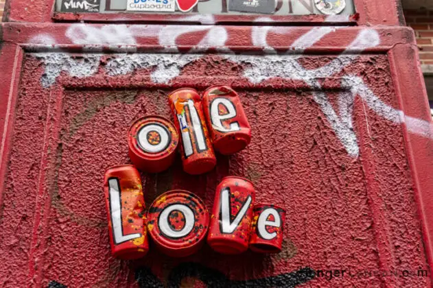 Soho street art "one love"