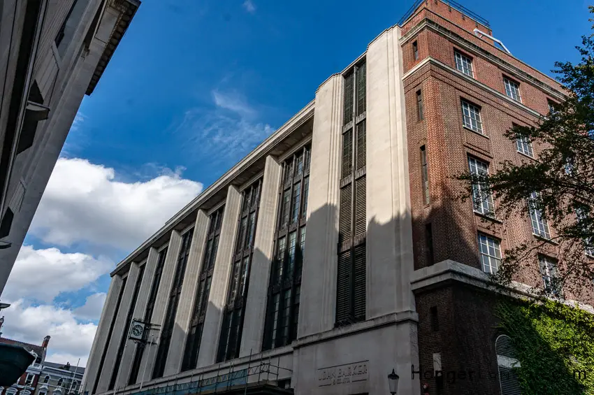 The Iconic Biba Fashion House: The Story Behind the Label and Its Art Deco Store at 99 Kensington 9 Side View of Barkers opposite 99 Kensington High street