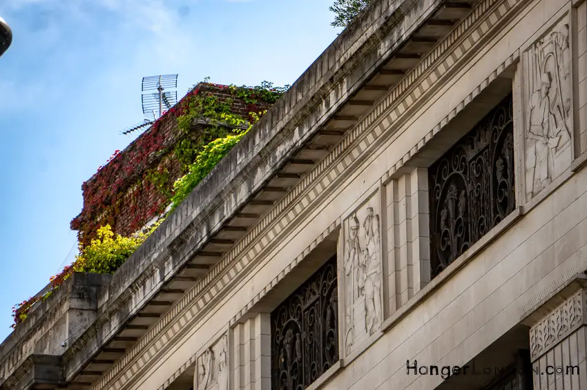 part of 99 kensington High street roof garden edge