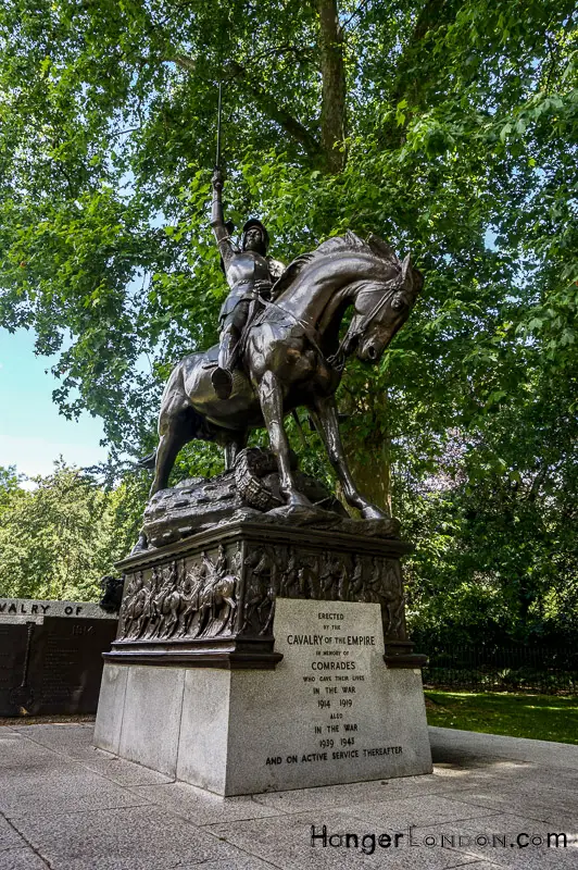 London's Secret Air, Sea and Land War Memorials and plaques You Must See 9 Cavalry memorial Hyde park