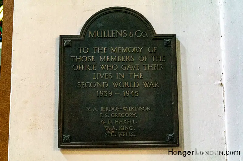 London's Secret Air, Sea and Land War Memorials and plaques You Must See 2 St Michael Cornhill Remembrance