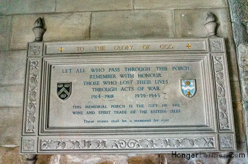 London's Secret Air, Sea and Land War Memorials and plaques You Must See 3 St Olave Remembrance