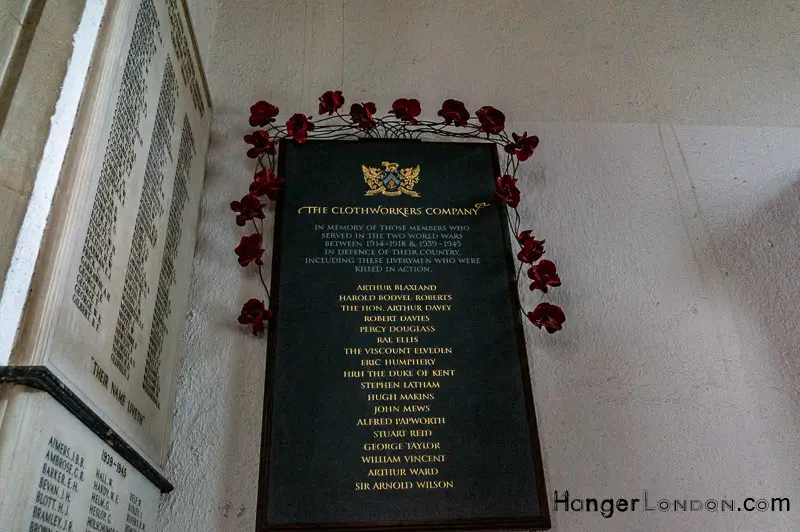London's Secret Air, Sea and Land War Memorials and plaques You Must See 2 St Olave Remembrance