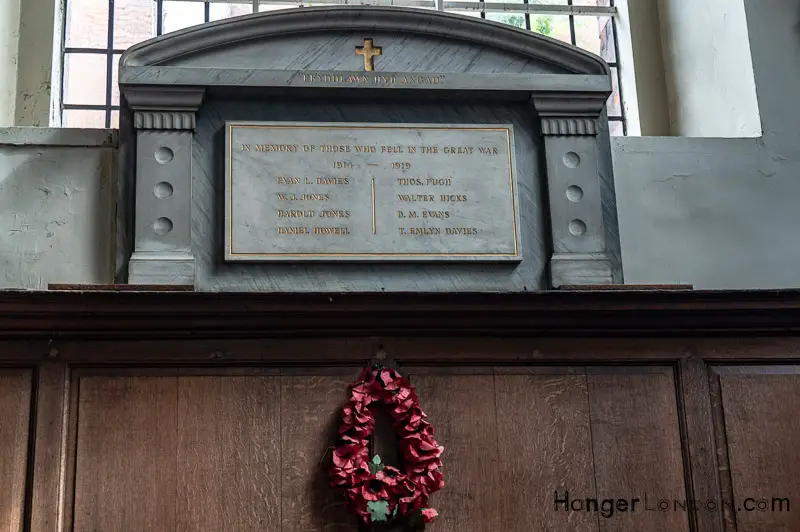 London's Secret Air, Sea and Land War Memorials and plaques You Must See 2 St Benet Remembrance