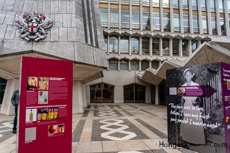 Guildhall Yard outside exhibition 