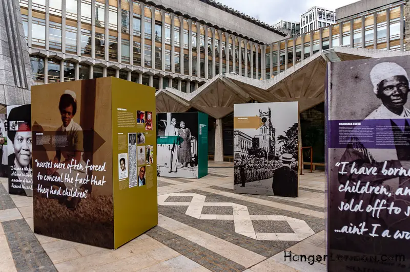 Guildhall Yard outside exhibition 