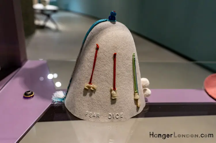 Francis Upritchard Sculptured Art - Iron Age Cemetery Wetwang Slack 3 Curve Gallery Barbican Artist Francis Upritchard white soft textile hat