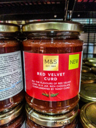 The Christmas Packaging the Pops! 2 Red Velvet Curd Jar Marks and Spencers