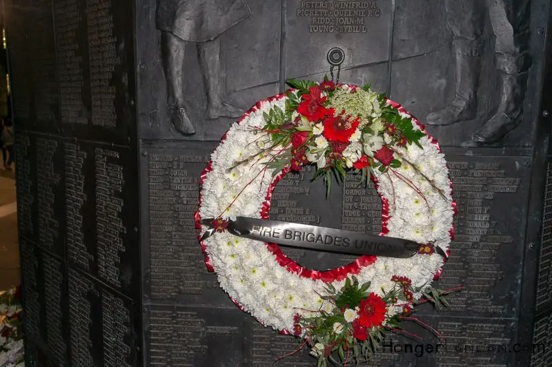 Collection of London Remembrance memorials and plaques 3 Blitz Memorial The National Fire Fighters Memorial