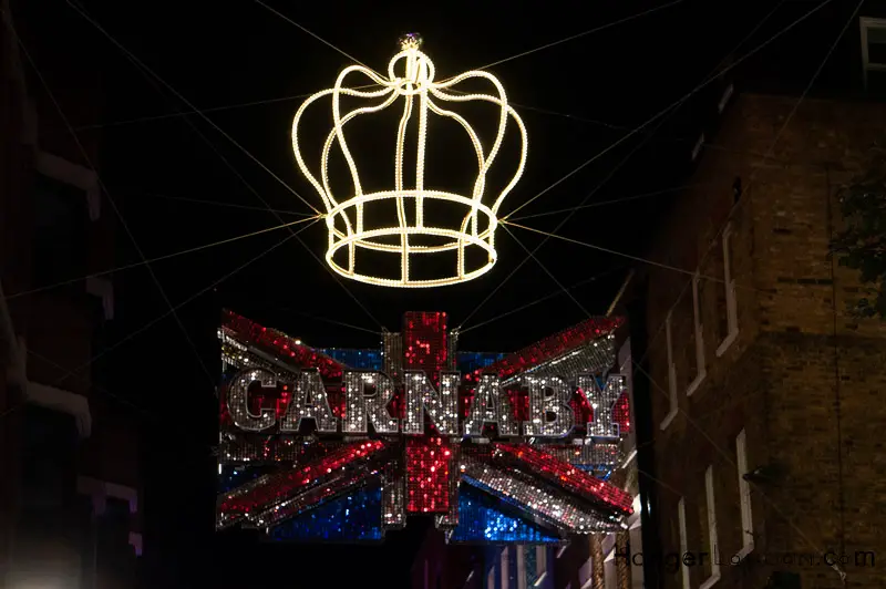 Bohemian Rhapsody Light display Carnaby street