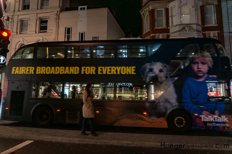 The Monetisation of the London Red Bus: The Best London Bus Ads 11 Talk Talk on the Routemaster
