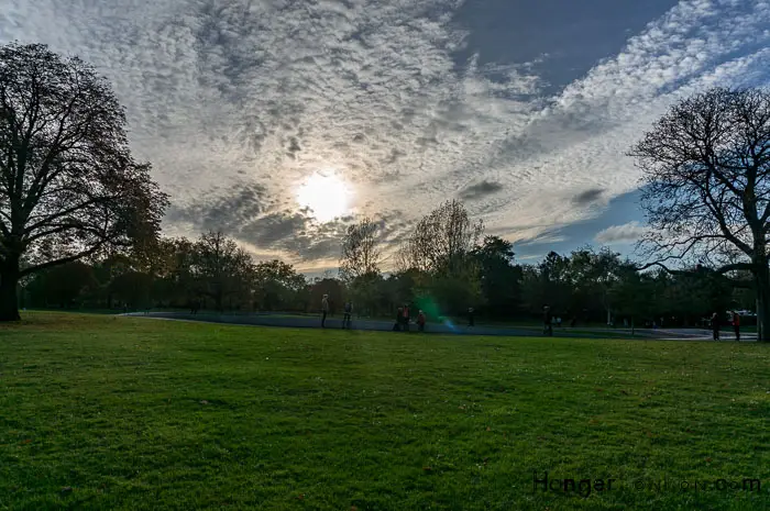 Hyde Park Autum sky