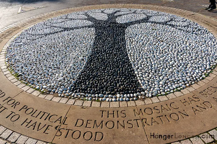 Hyde Park Autumn. The Reformers tree floor mosaic