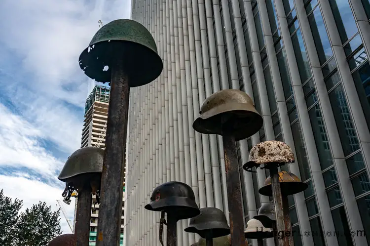 Lost Steel Helmets in Lost Soldiers Montgomery Square Art Item 2