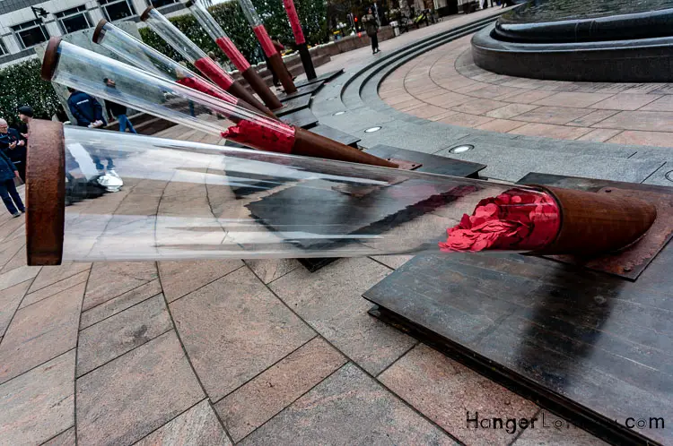 Fallen Soldier around Cabot Square Canary Wharf