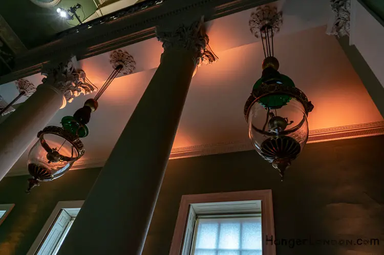 Osterley Park and House Winter Exhibition -Made For The Table In partnership with Goldsmiths Company 8 Osterley House Corridor Lighting