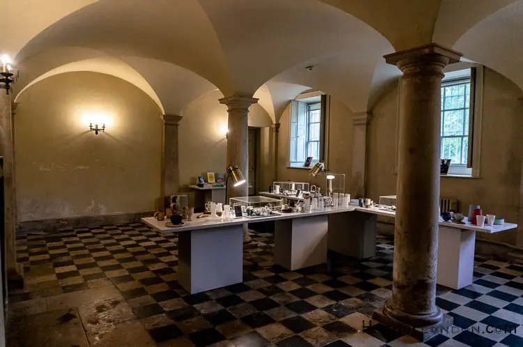 Osterley Park and House Winter Exhibition -Made For The Table In partnership with Goldsmiths Company 2 Osterley House Exhibition shop Servants Dining Hall