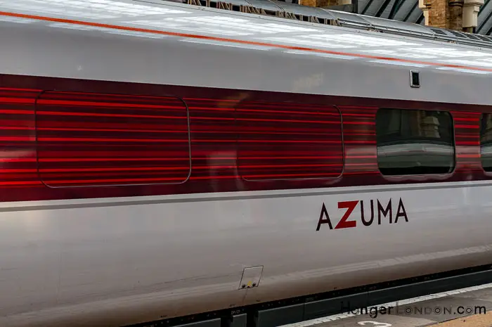 Ride the Fastest Trains in London with Azuma 8 Azuma Hitachi Coach at Kings Cross London