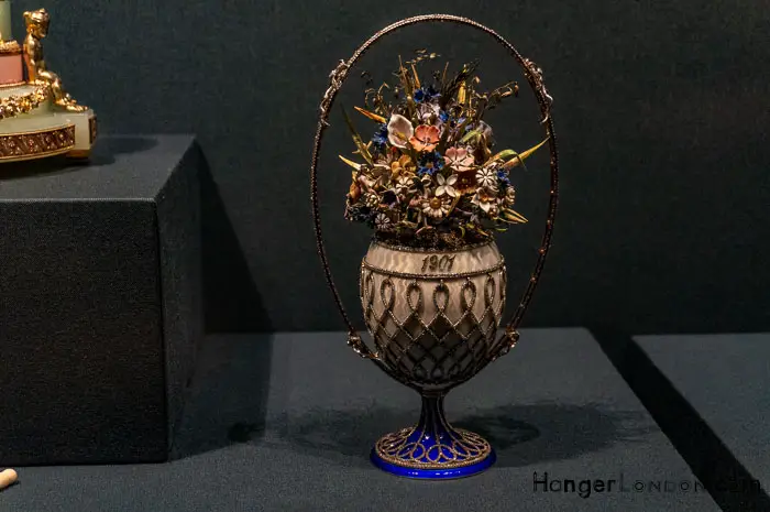 Russian Royalty and the Romanovs, Photographs of The Crimea at the Queens Gallery 17 Fabergé Basket of Flowers Egg 1901
