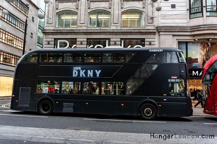The Monetisation of the London Red Bus: The Best London Bus Ads 10 DKNY design Bus