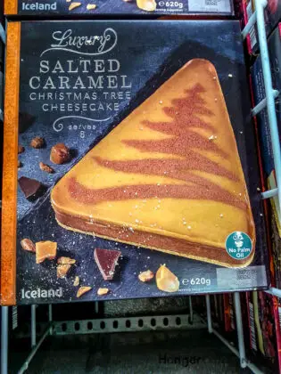 Salted Caramel triangle tree shaped dessert Iceland