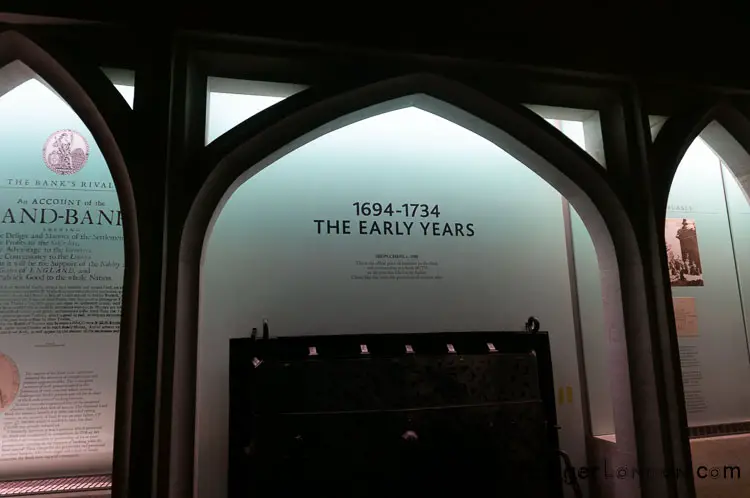 The Eearly Years Section Bank of England Museum