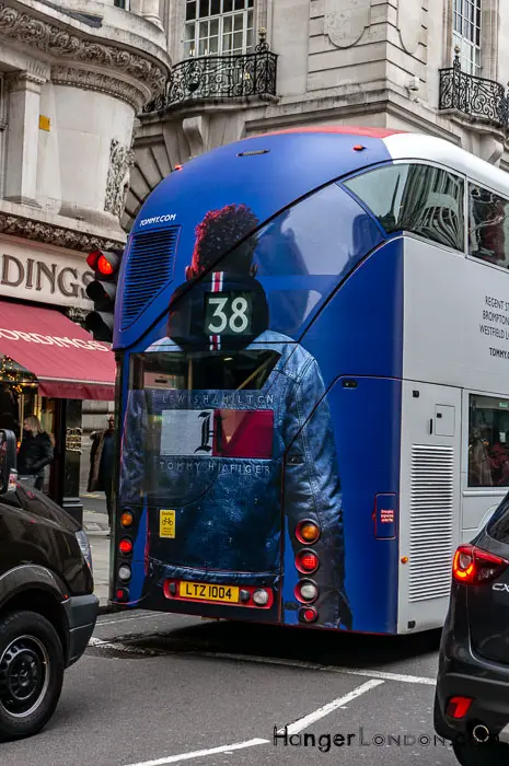 The Monetisation of the London Red Bus: The Best London Bus Ads 18 Tommy Hilfiger Lewis Hamilton London Bus 38