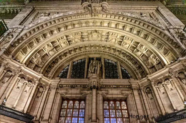 Victoria and Albert Museum V&A inside during Friday Late night opening