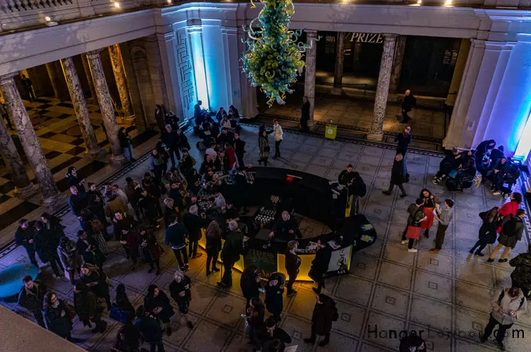 Reception Main foyer entrance Victoria and Albert Museum Friday Late night opening