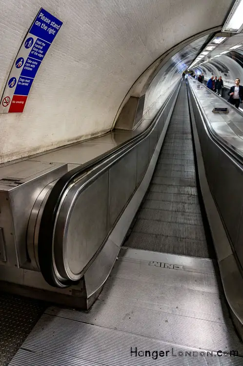 Travolator at Walbrook Bank Underground station