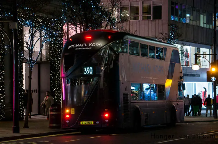 Michael Kors decorated Bus