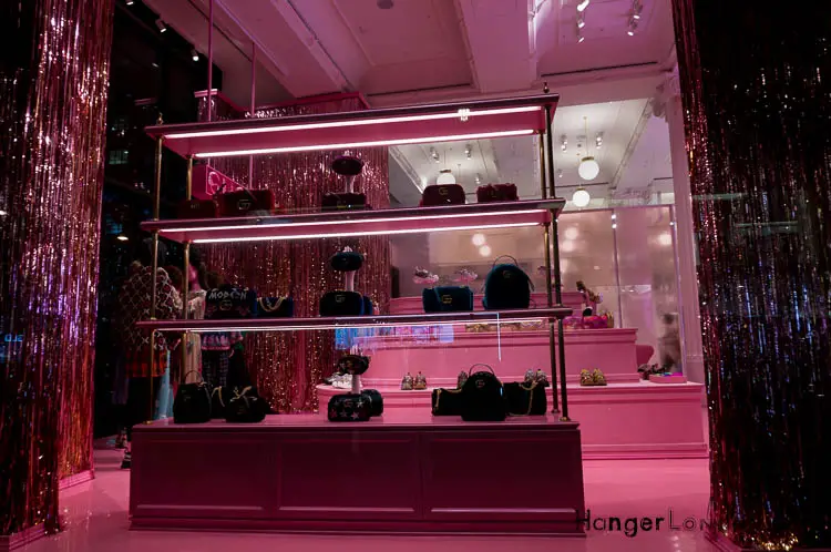 pink Gucci display