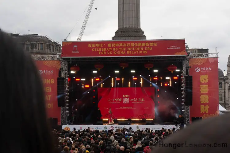 Trafalgar Square new year chinese performing arts
