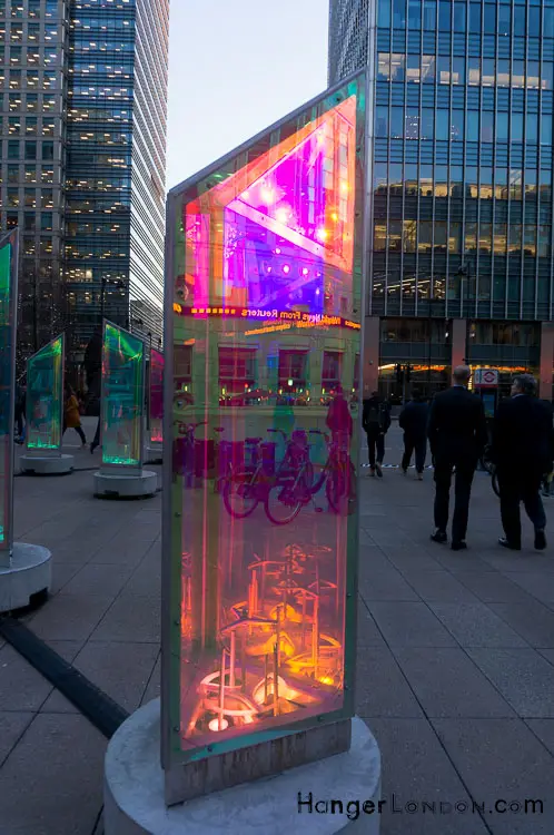 Prisms Outside Canary Wharf Station