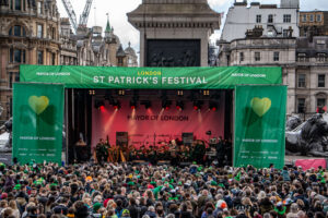 St Patricks Day London main stage trafalgar square