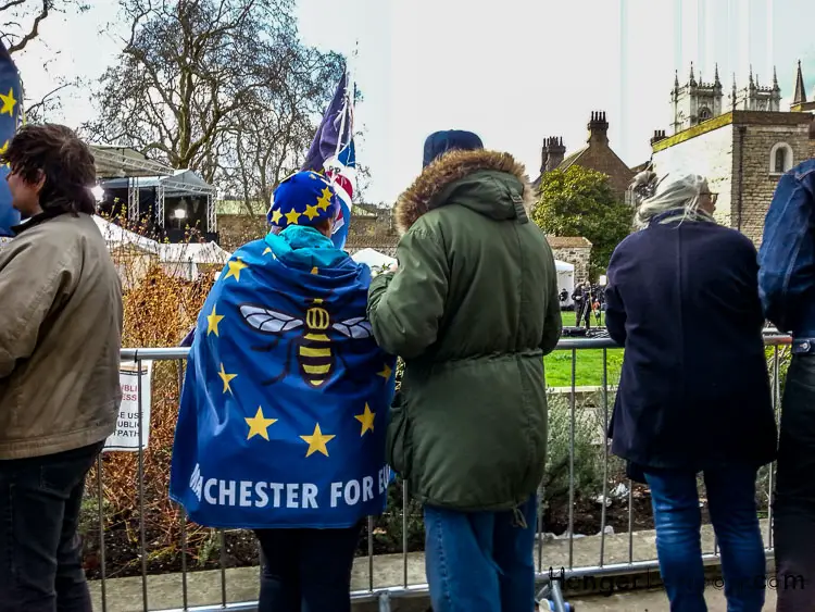 Manchester on an EU flag