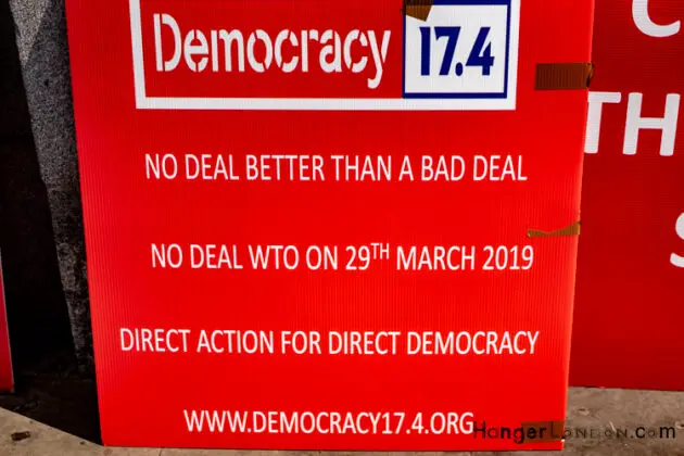Brexit Culture: Flags and Signs Speak Out 9 Democracy Died poster Brexit