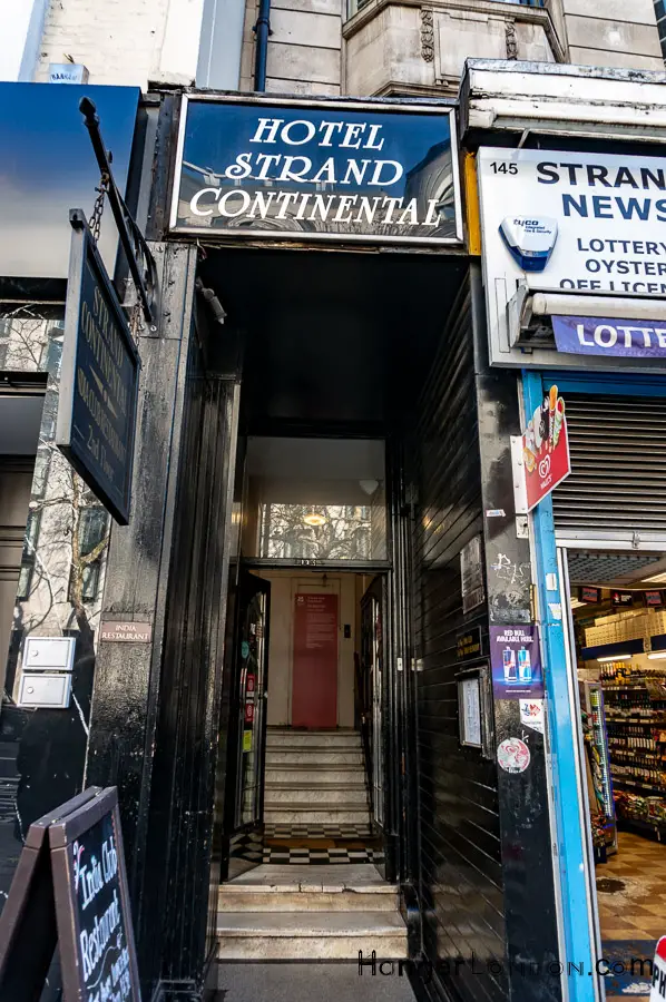 Entrance to the India club