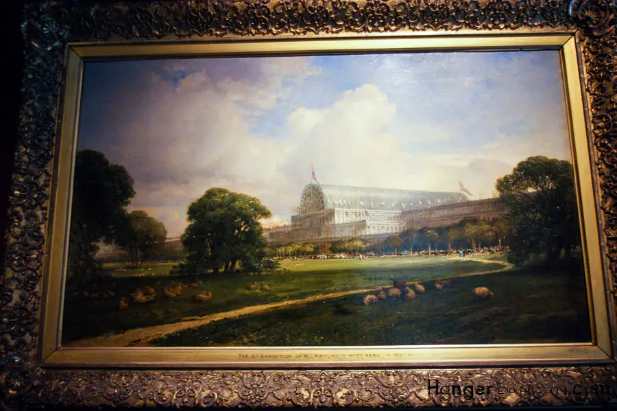 Kensington Palace display painting of the Crystal Palace