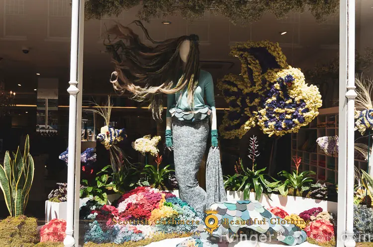 The definitive list of all 88 entries at RHS Chelsea in Bloom 2019 Flower Show 83 Scotland sea side theme for Brora shop front in bloom