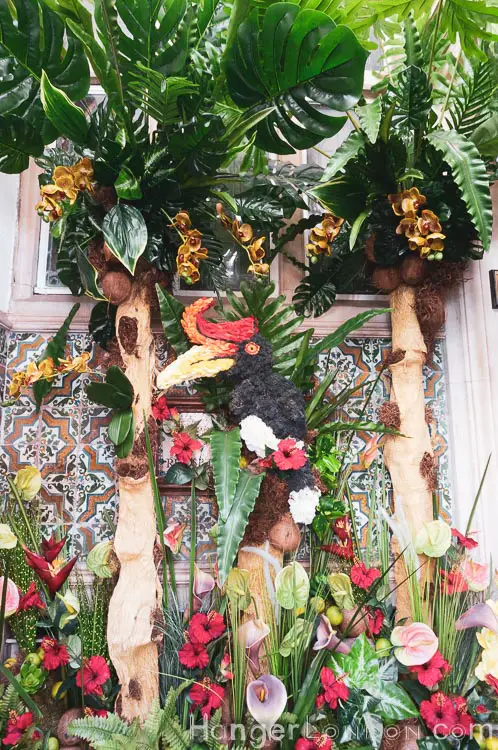 The definitive list of all 88 entries at RHS Chelsea in Bloom 2019 Flower Show 98 inside the door archway of 11 Cadogan Gardens