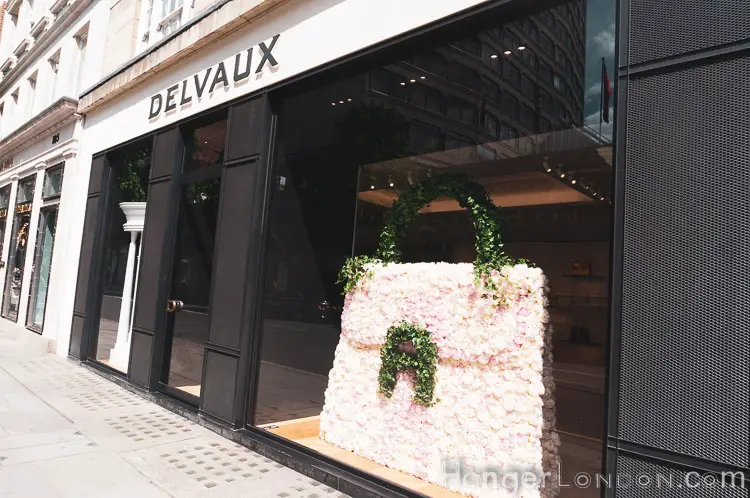 Delvaux floral Handbag shop window design